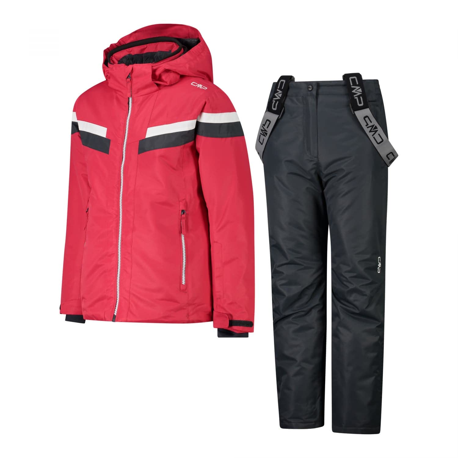 CMP Tuta Da Sci In Twill Da Bambini Con Cappuccio Removibile Completo sportivo Bambine e ragazze (Pacco da 1)