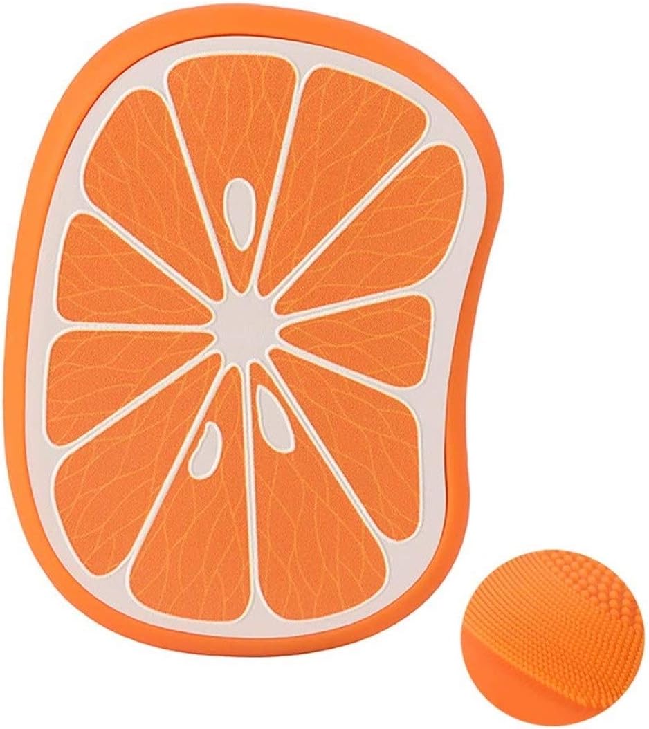 Makkelijk te gebruiken Fashion Mini Compact Fruit Silicone Cleansing Instrument Ultrasonic Pore Cleaner Wassen Instrument Cleansing Brush Beauty Instrument (Color : Orange)