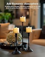 Vista 3 de Homemory Paquete de 24 Velas Sin Llama de Más de 400 Horas con Control Remoto, Velas Votivas LED con Temporizador de 2/4/6/8H, Luces de Té que