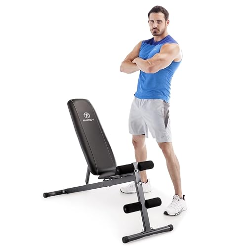 Marcy Exercise Utility Bench for Upright, Incline, Decline, and Flat