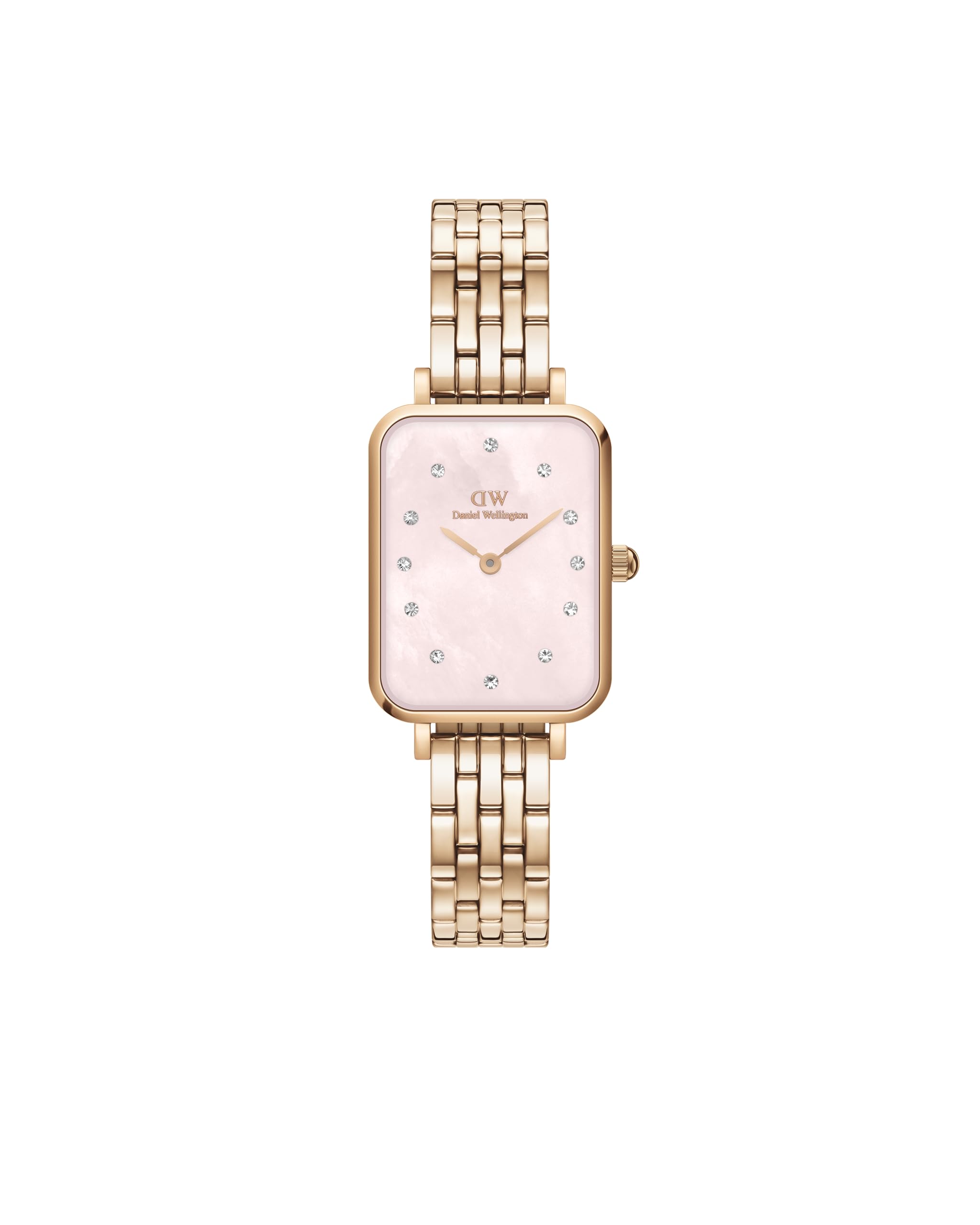 Daniel Wellington Stainless Steel Quadro Lumine 20X26 5-Link Pink Dial Women Analogue Watch, Rose Gold Band (B0BRXQV143) Amazon Price History, Amazon Price Tracker