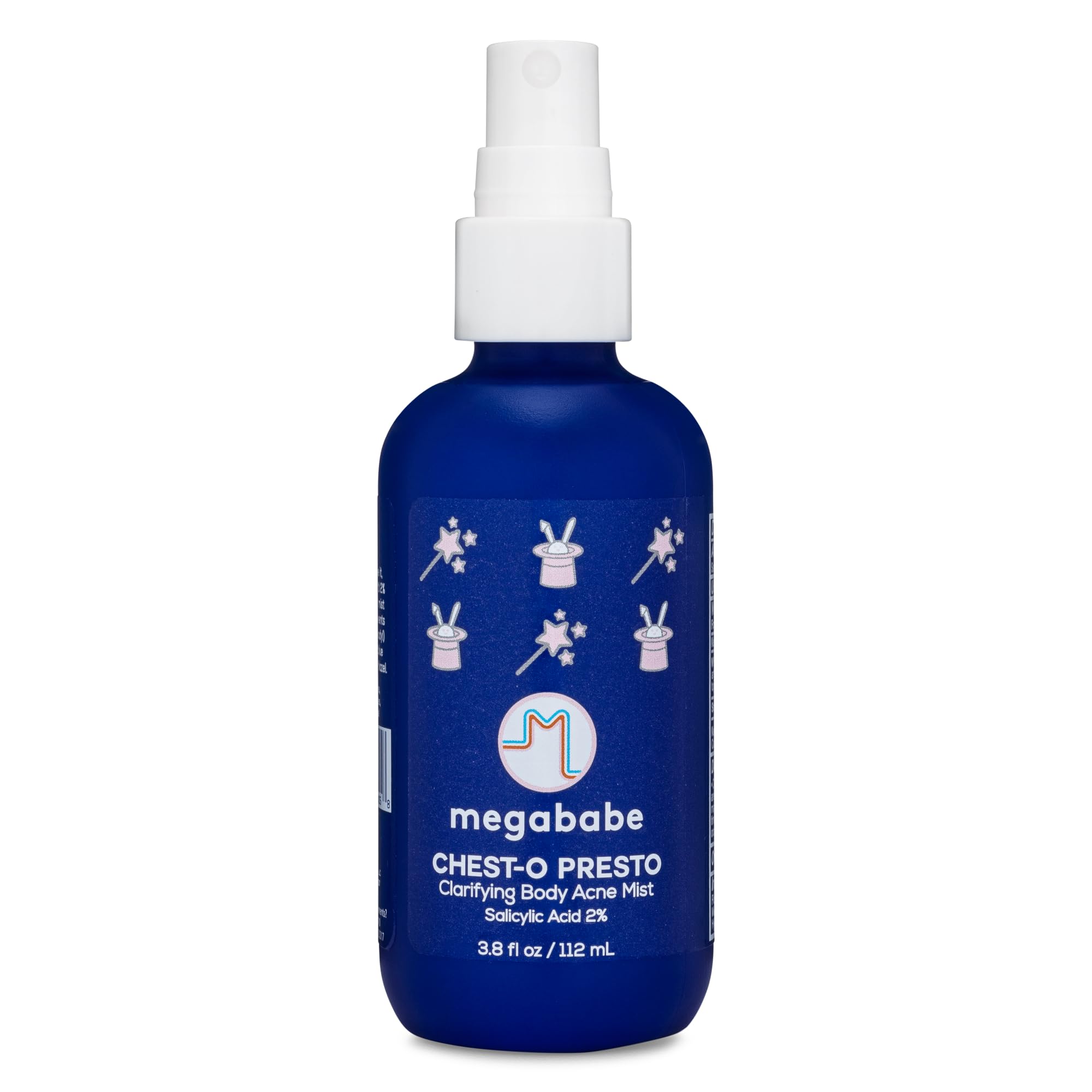 Megababe Chest-o Presto | Clarifying Body Acne Mist | Benzoyl Peroxide Free | 3.8 fl oz