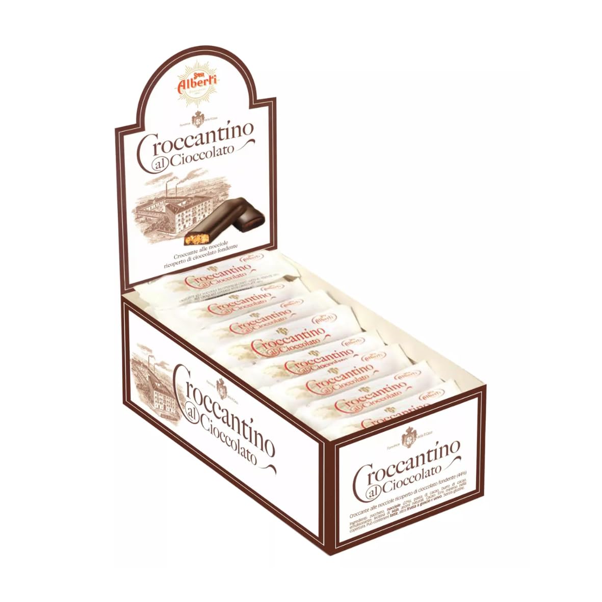 STREGA ALBERTI CROCCANTINO AL CIOCCOLATO 1KG - 55 PCS : Amazon.com