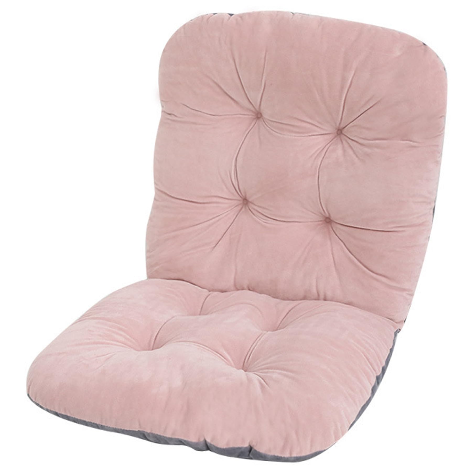 Cojín para silla de dormitorio suave con respaldo para asiento de escritorio con lazos de fijación