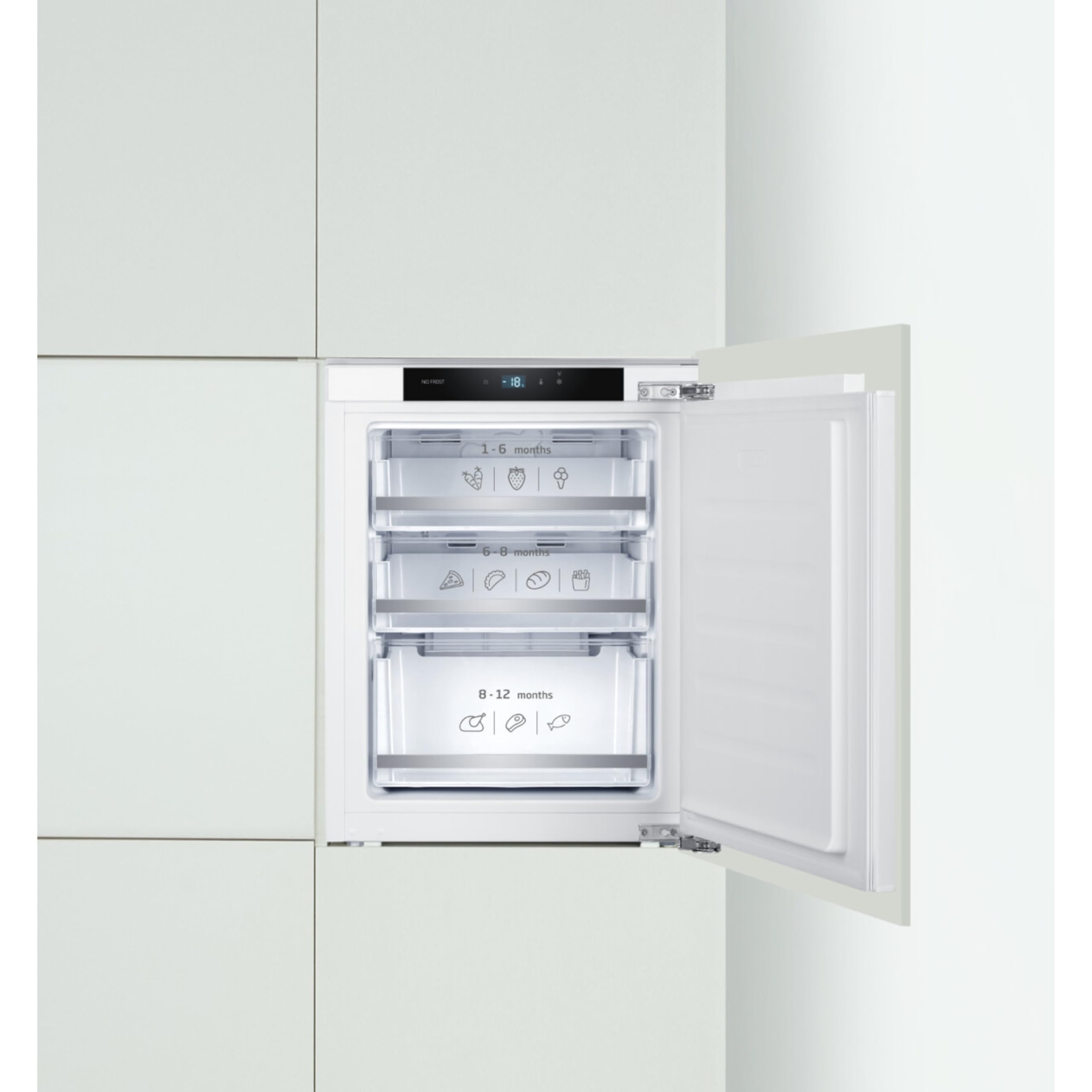 Amica EGSX 321 210 Gefrierschrank, 712 mm Nische, Festtür-Technik, Energieeffizienzklasse D