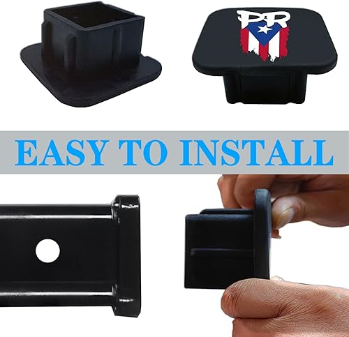 Miniatura 7 de Tapa de enchufe de tubo de enganche de remolque de 2 pulgadas, tapón de enganche de tubo receptor de goma compatible con accesorios de automóvil