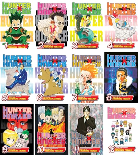 Hunter x Hunter Series, Complete (37 Books) Manga Set, by Yoshihiro Togashi (Volumes 1-37)