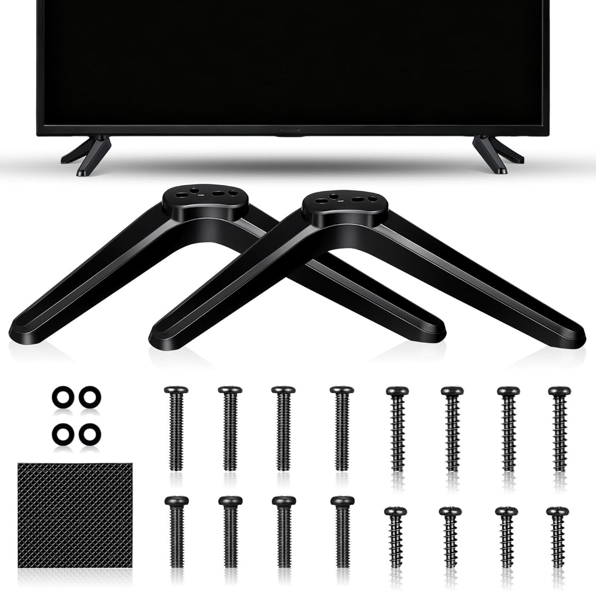 【動作確認済み】LG 32型テレビ 2本脚スタンド Amazon｜jojofuny テレビ 脚 汎用 テレビスタンド 卓上 後付け 2本足