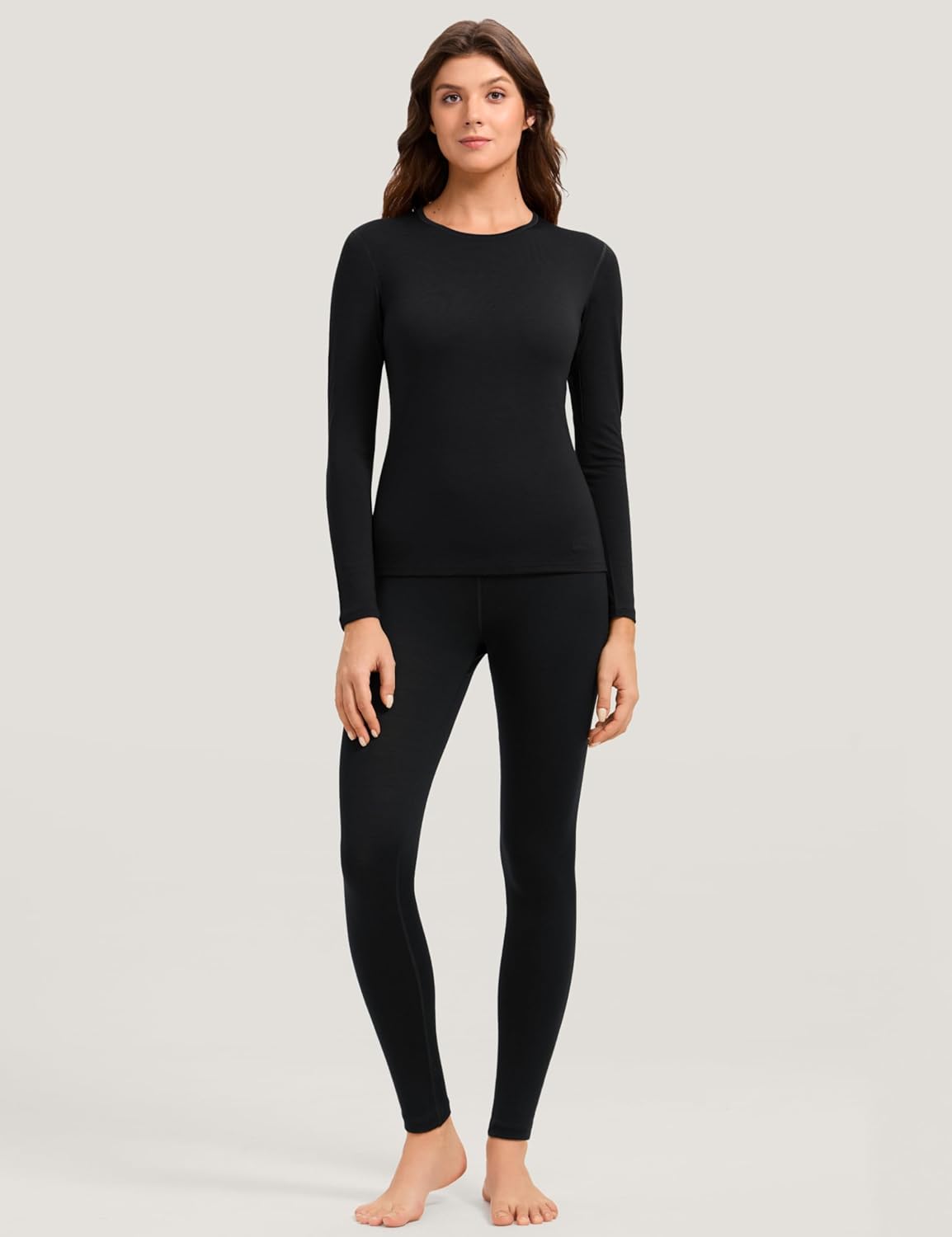 Womens 190 Merino Wool Base Layer Leggings - Hiking Outdoor Casual Thermal Underwear Tights Breathable Comfort Pants - Image 5