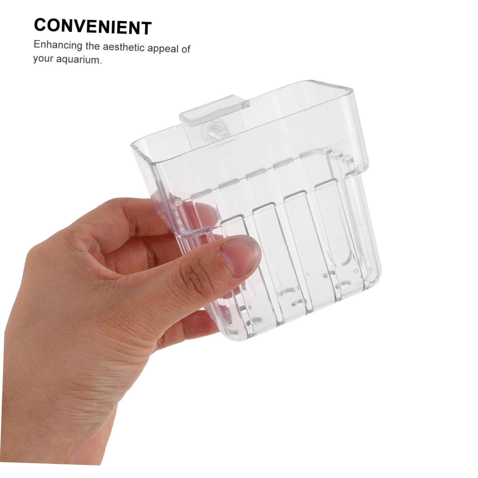 COLLBATH 8 Stück Teiliges Hydroponic Pflanzenhalter Aquarium Transparente Wandmontierte Hängende Wasserpflanzenhalter Platzsparende Hydroponik-körbe für Fischbecken und Dekorative
