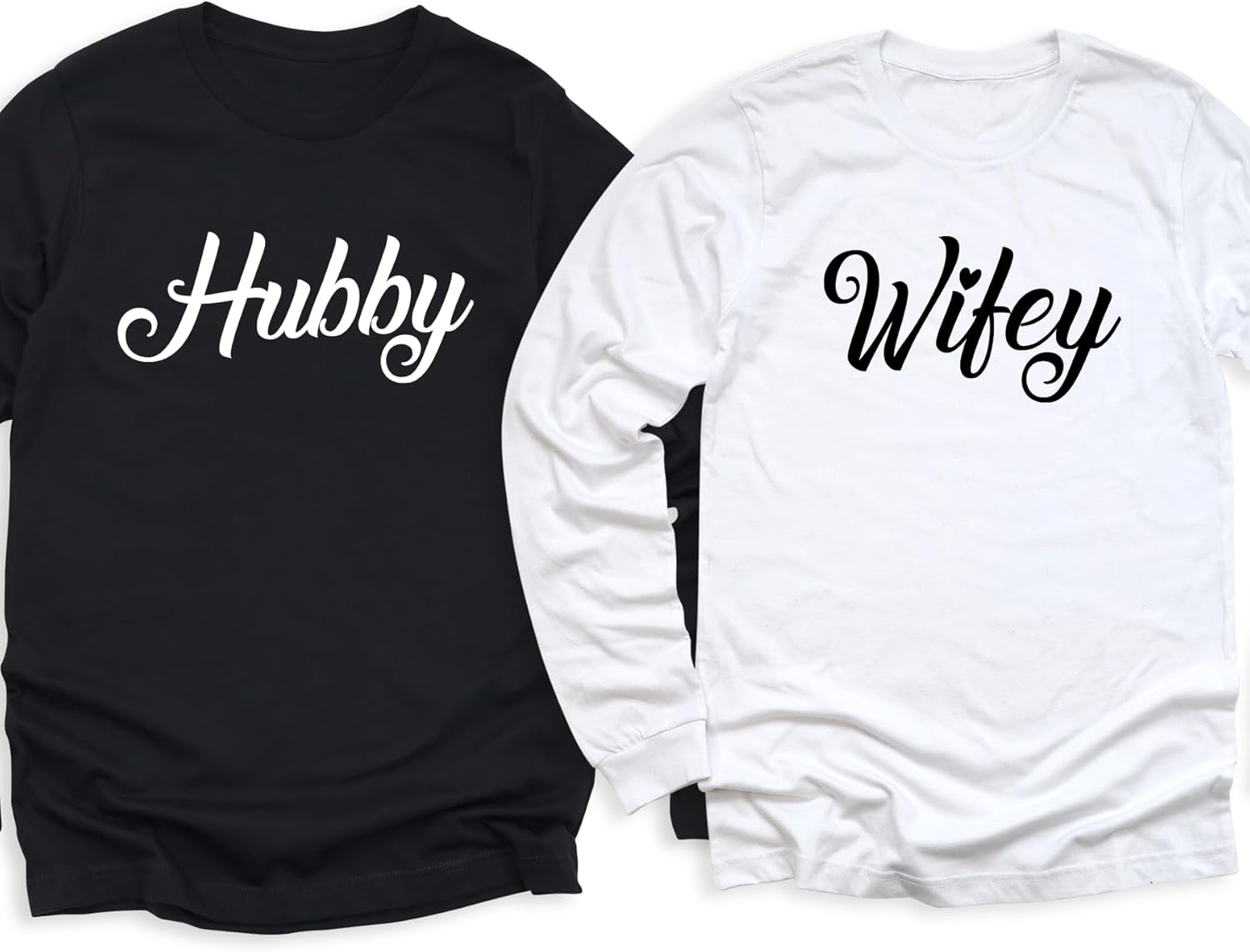 Generic Unisex-Adult Couple T-Shirts, Pack of 1, Husband and Wife Shirts, Newly Married T-shirts, Just Married Shirts, Customizable Matching Couples Graphic Tees - Image 4