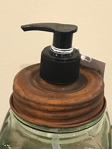 Miniatura 5 de Dispensador de jabón/loción de vidrio verde - En relieve con Dazey Churn Mfg. Co.