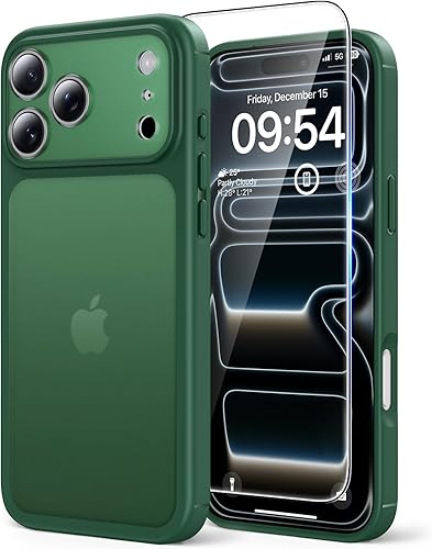 Miniatura 15 de TAURI - Funda a prueba de golpes para iPhone 15 Plus de 6.7 pulgadas, 3 en 1, no se pone amarilla, con 2 protectores de pantalla, protección