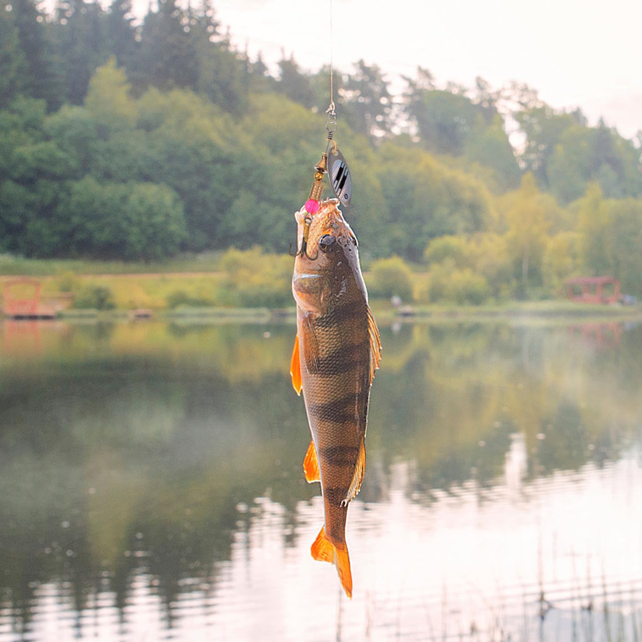 BESPORTBLE Lot De 3 Leurres De Pêche Spinnerbait À Paillettes Vibrantes pour La Pêche en Eau Douce Et en Eau Salée 10 Pièces X 3
