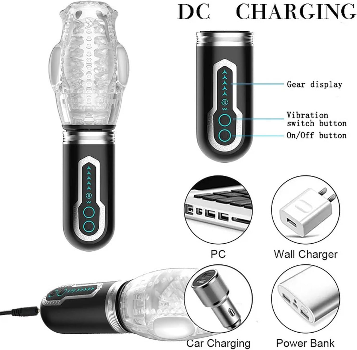 The Male Rose 3 Automatic Stroker for Men, 10 Vibrating + 5 Rotating Modes