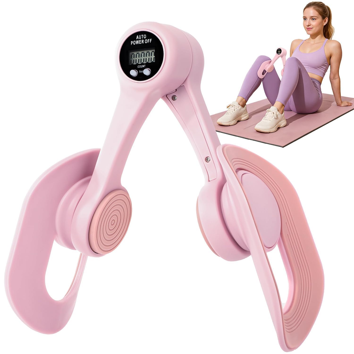 Thigh Master, Pelvic Floor Strengthening Device with Display Counter Hip Trainer Kegel Exerciser, Leg Inner Thigh Trainer Pelvic Floor Muscle Trainer, Thigh Exercise Workout Equipment for Home-image-16