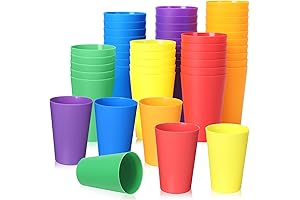 120 Pack 5.5oz Toddler Plastic Cups - Best for Kids, Unbreakable, Reusable,...