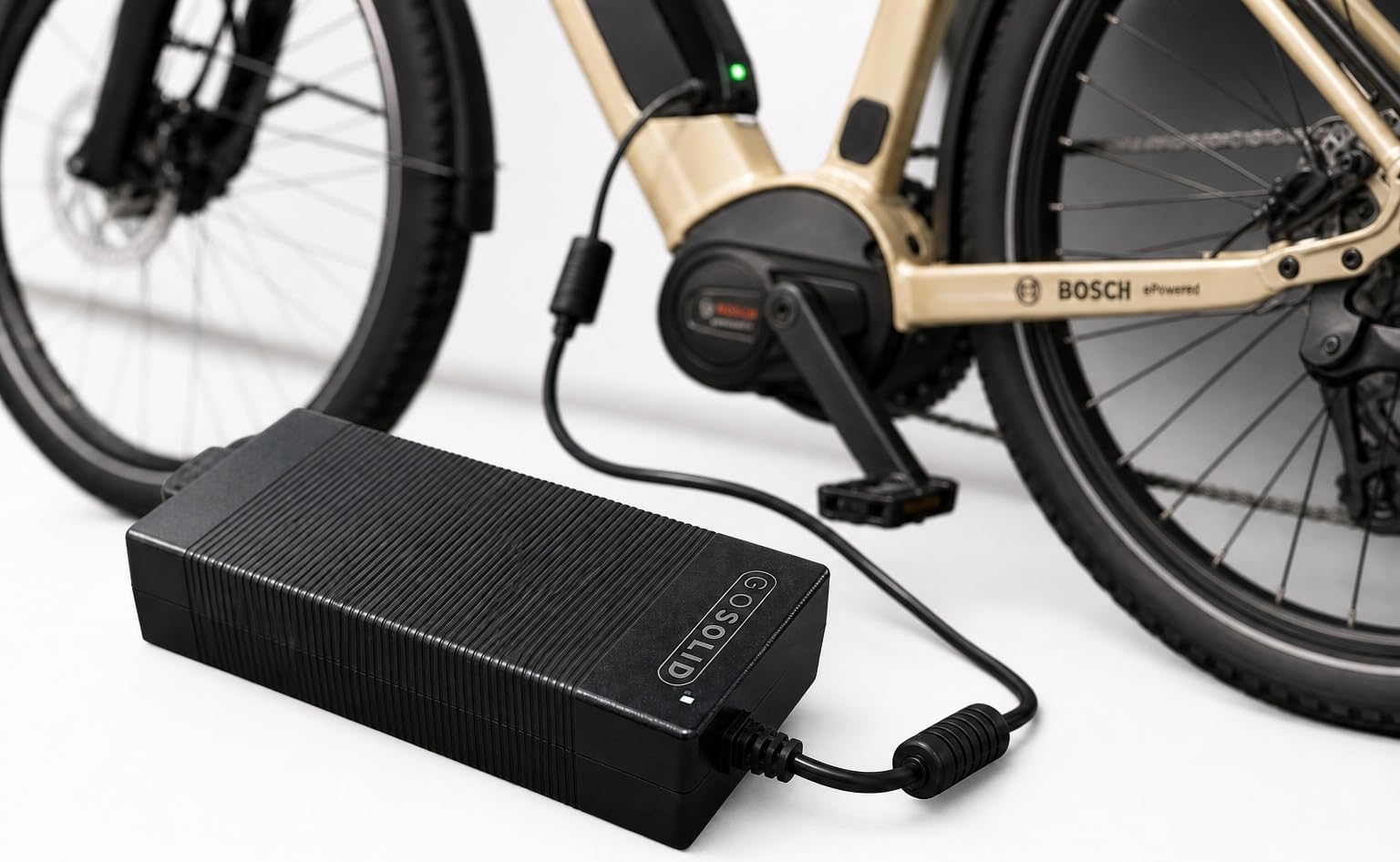 GO SOLID! Ladegerät kompatibel mit Bosch Active Performance E-Bike Akku