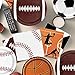 Sports Birthday Party Decorations 80Pcs Sports Party Plates and Napkins Baseball Football Soccer Basketball Rugby Disposable Paper Plates Napkins for Boy Birthday Party Decoration Supplies Favors