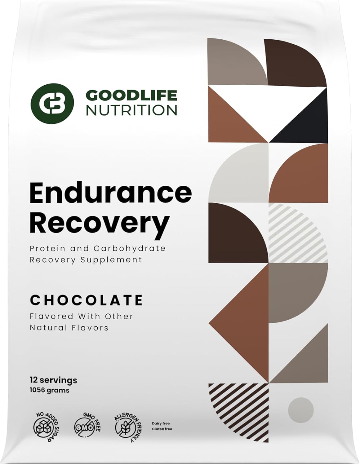 Endurance Recovery - Protein and Carbohydrate Recovery Drink - Post-Workout Recovery Drink - 12 Serving Bag (Chocolate)