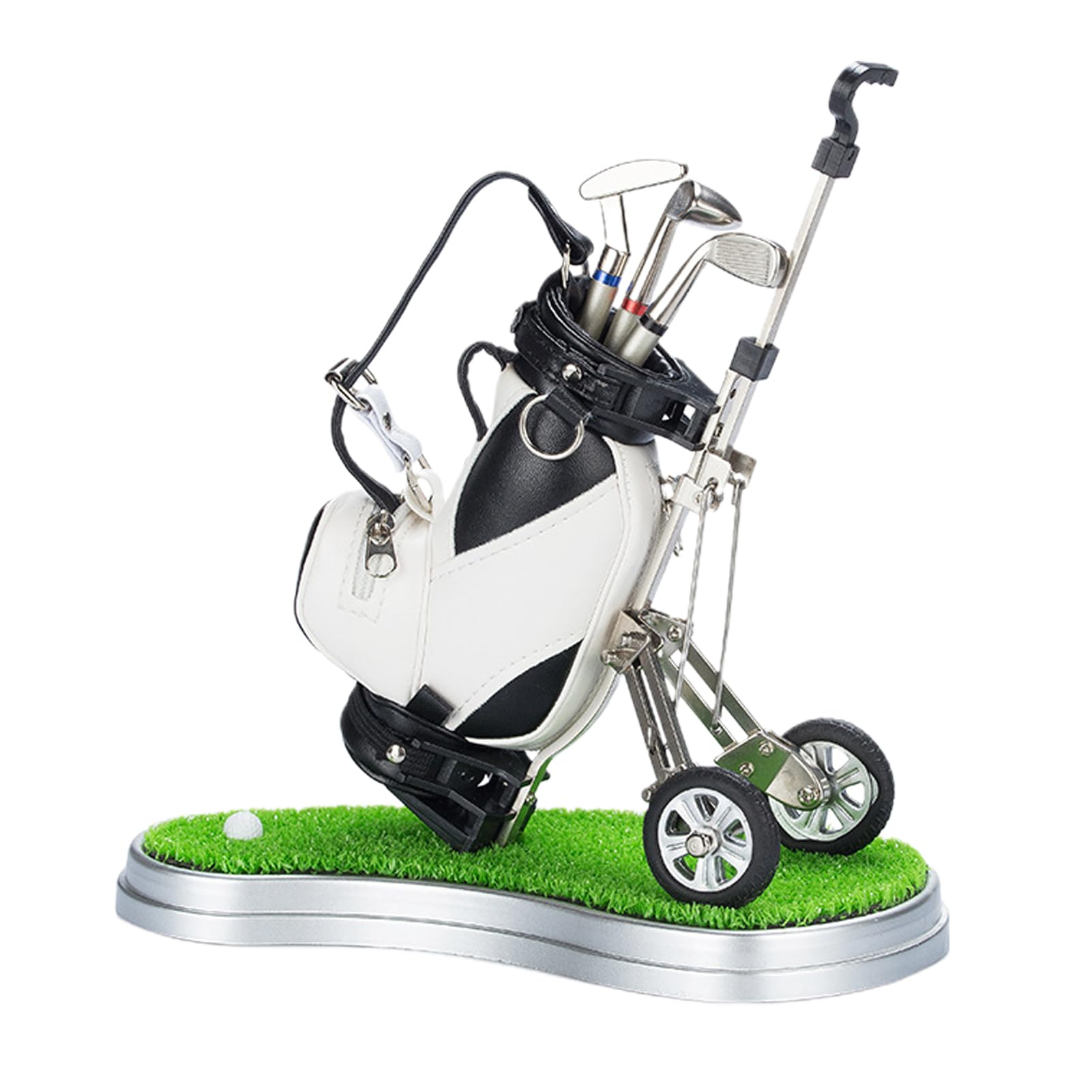 Generisch Portabolígrafos para bolsas de golf, bolígrafos de golf en miniatura para escritorio, juego de bolígrafos creativos, relleno de calcetín de Navidad, recuerdos de golf únicos para papá
