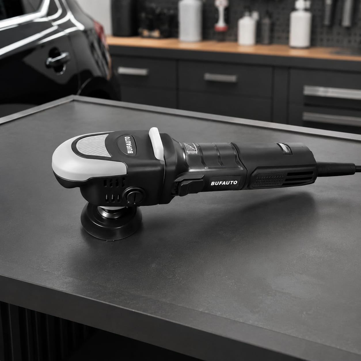 predolo Poliermaschine Auto Exzenter Rotations, 3 Zoll Mini Polierer Set mit 6 Geschwindigkeiten, 4m , für Lackdefekte und kleine Flächen , 3 Zoll kleiner Polierer-Polier