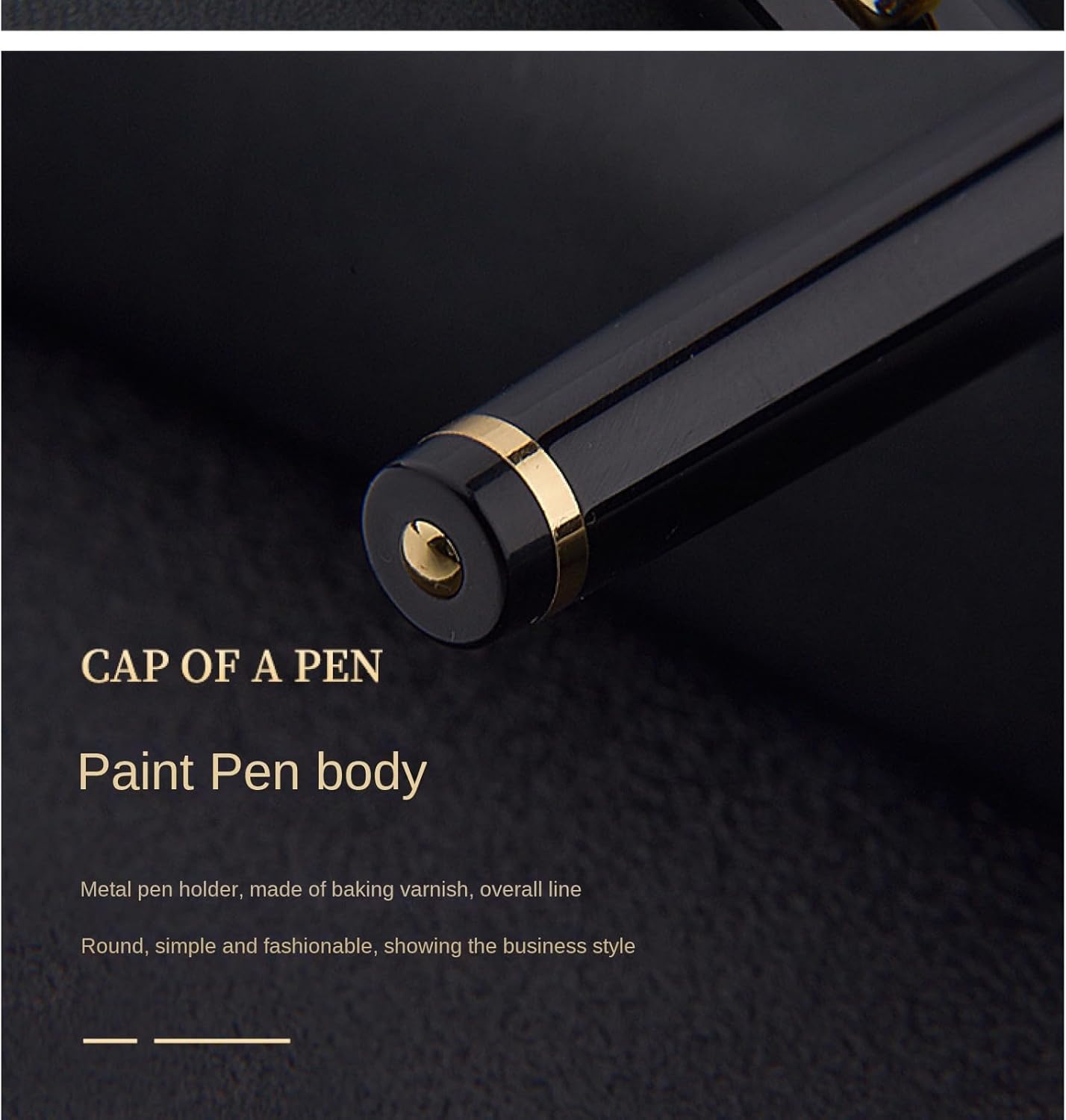 Borges Black Lacquer Rollerball Pen - Stunning Luxury Pen with 24K Gold Finish, Schmidt Ink Refill, Best Roller Ball Gift Set for Adult (Modern)