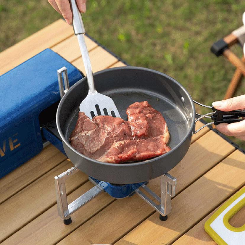 Réchaud de camping Mini réchaud carré extérieur, réchaud à gaz, réchaud à carte pliable portable