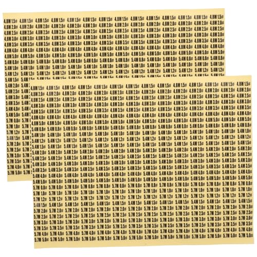 Homoyoyo Fishing Line Number Stickers Set for Reels