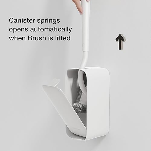 Miniatura 4 de Cepillo limpiador de inodoro, cepillo de inodoro y soporte para limpieza de esquinas muertas, cepillo de inodoro montado en la pared para decoración