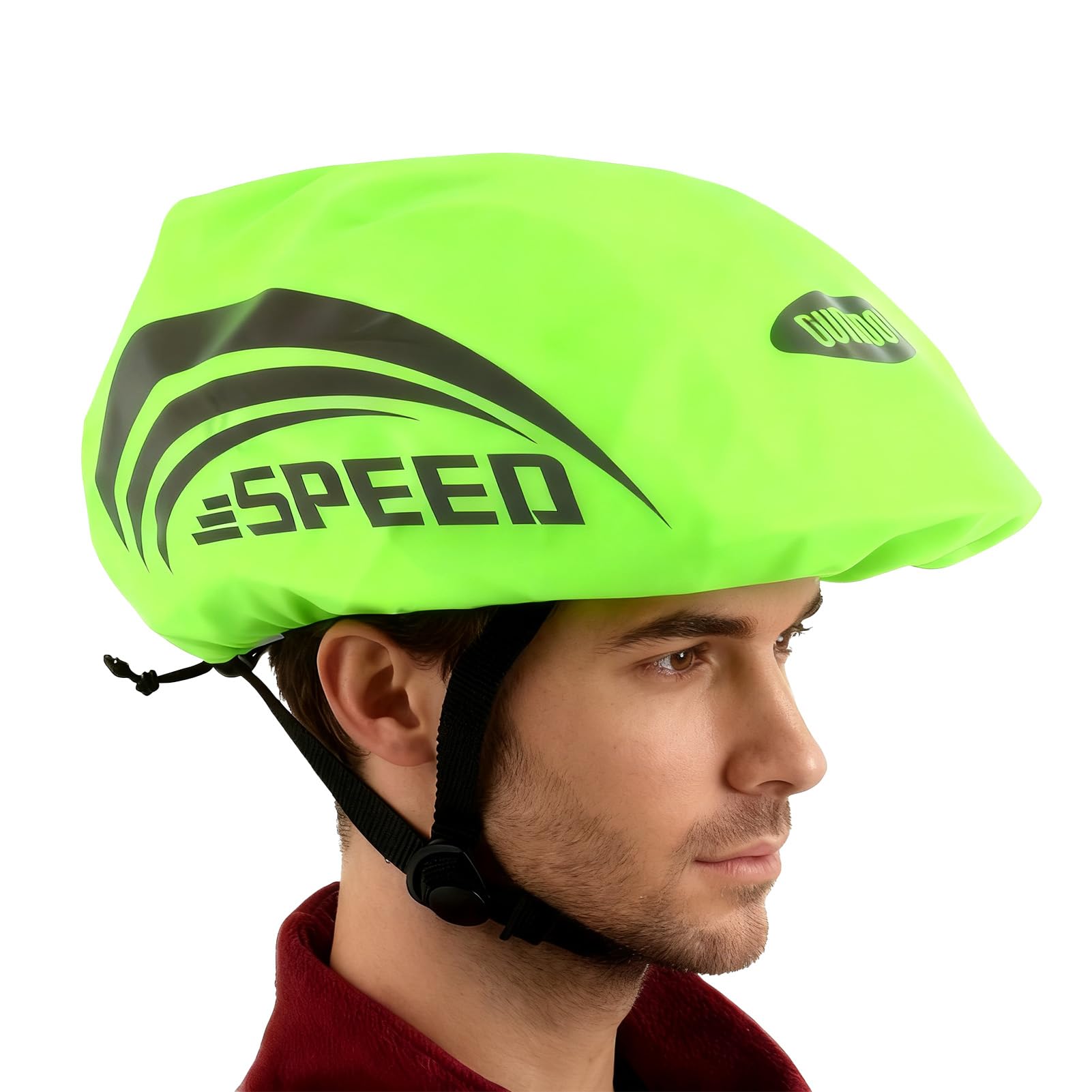 Odblaskowy pokrowiec przeciwdeszczowy na kask, wodoodporny pokrowiec na kask rowerowy z regulowaną klamrą kask ochrona przed deszczem pokrowiec na rower dla dzieci dorosłych przed deszczem
