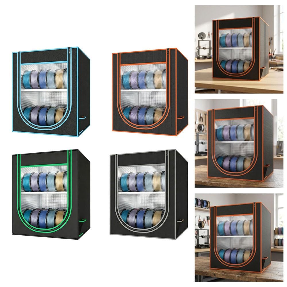 FABULETTA 42 x 42 x 50 cm, contenitore per filamento di stampa 3D (24 rotoli)