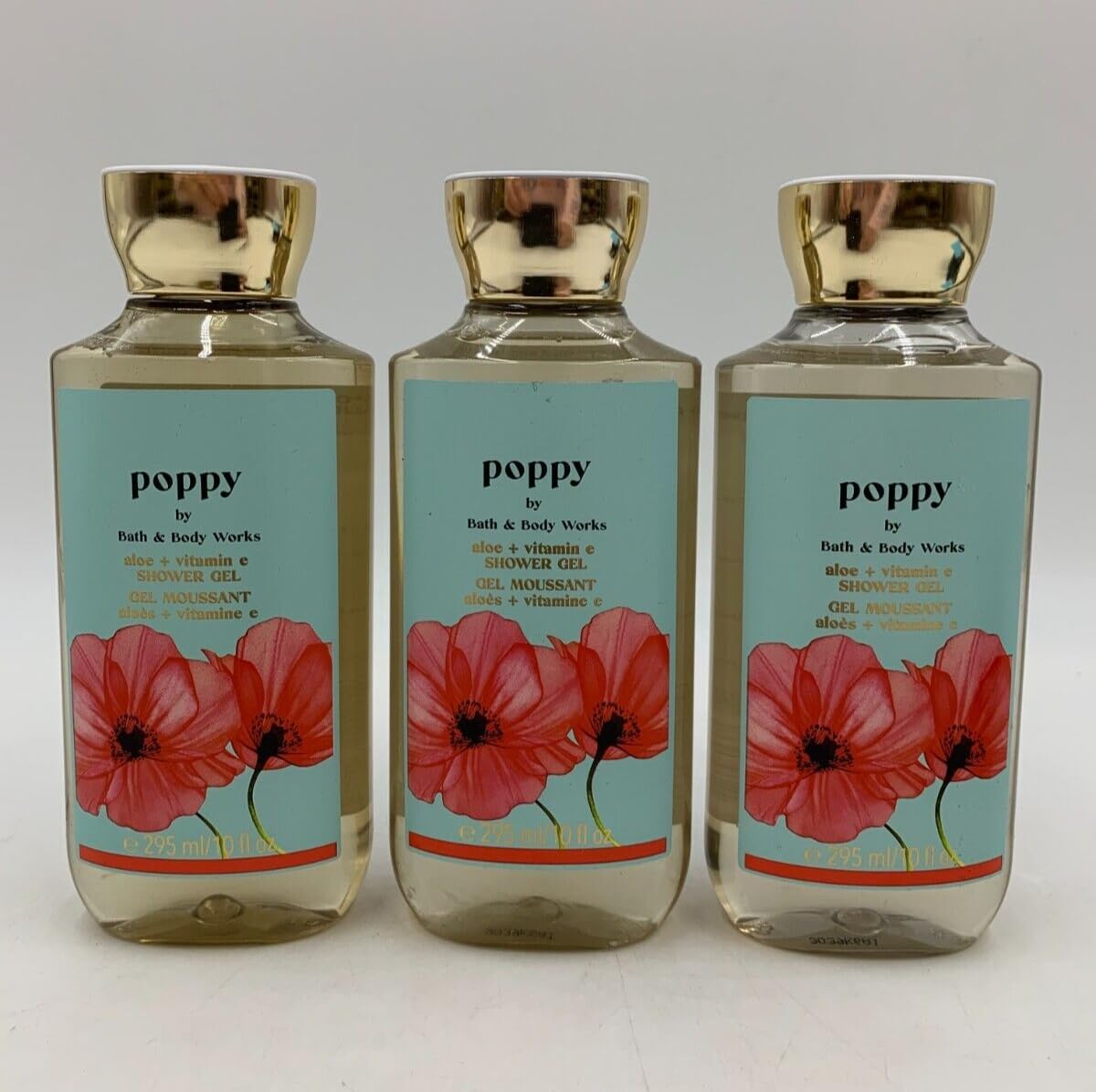3 POPPY Bath & Body Shower Gel 10 OZ