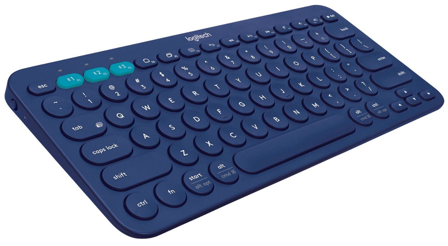Logitech K380 Wireless Multi-Device Keyboard for Windows, Apple iOS, Apple Tv Android Or Chrome, Bluetooth, Compact Space-Saving Design, Pc/Mac/Laptop/Smartphone/Tablet (Blue) (B0779R9GB1) Amazon Price History, Amazon Price Tracker