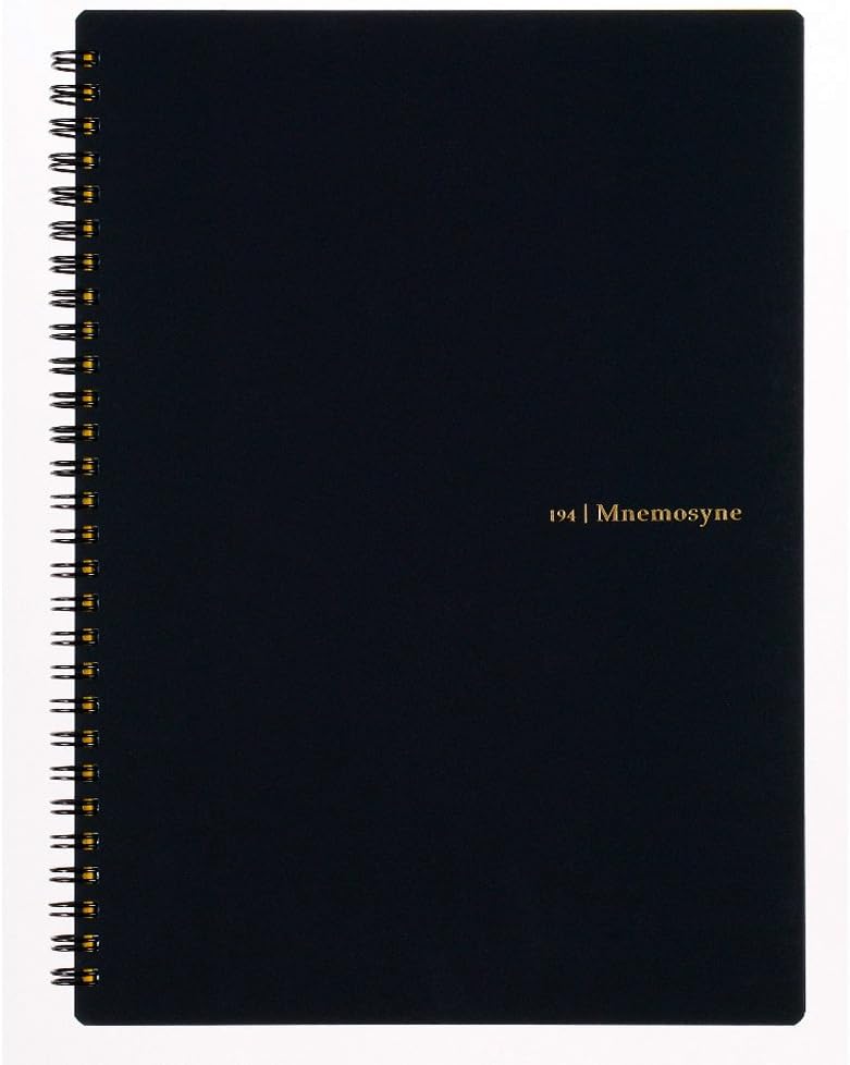 Amazon.com : Maruman MNEMOSYNE Notebook 9.92 x 7.05 Inches (B5), 7mm ruled 30-line, 80 Sheets (N194A), Black : Office Products