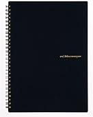 Maruman MNEMOSYNE Notebook 9.92 x 7.05 Inches (B5), 7mm ruled 30-line, 80 Sheets (N194A), Black