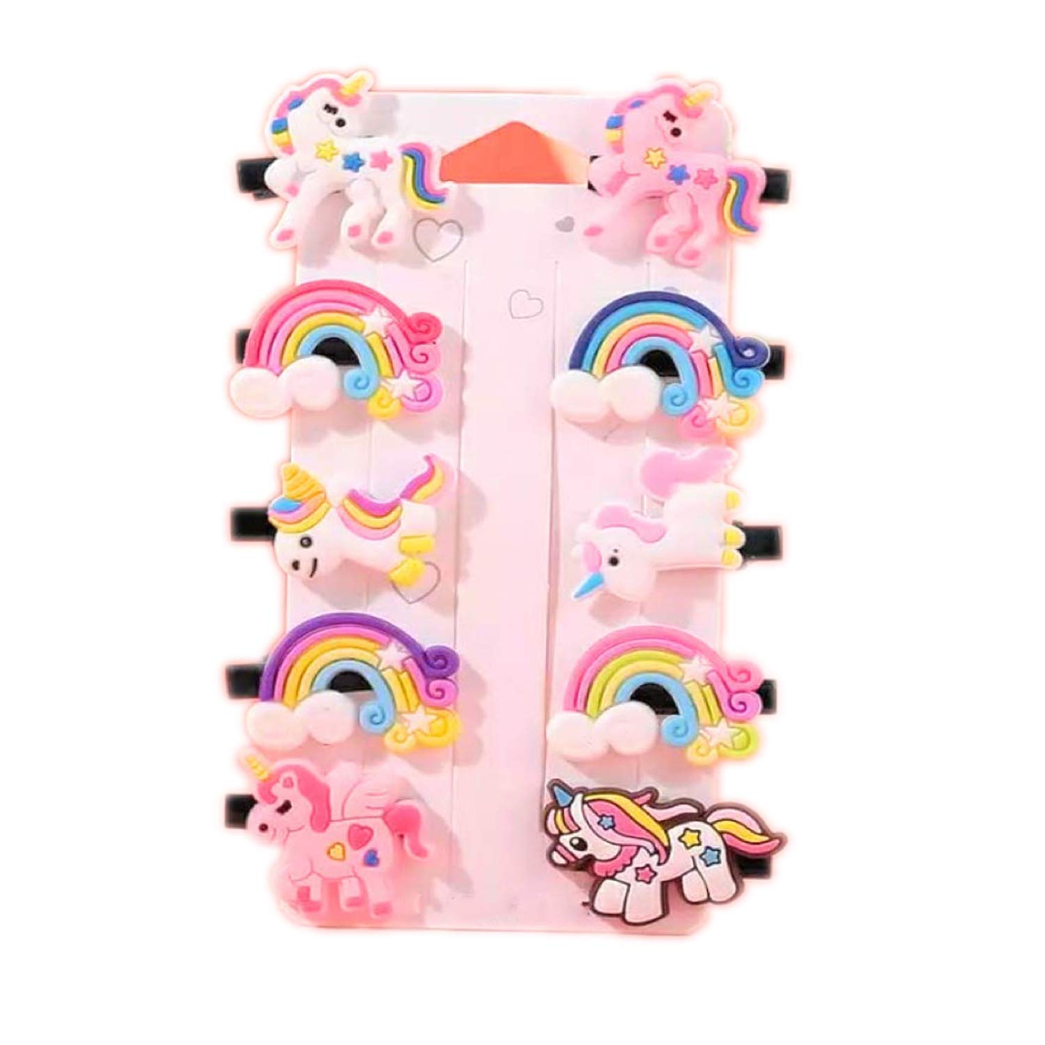 NAKAS Bow Hairpin with Alligator Clips for Baby Girls Printed Color Ribbon Clip Soft Clip Hair Clips Hair Accessories Hair Pins for Girls Hair Band (Random Color/Design) (Rainbow Unicorn, Set of 10) (B08T21RSSN) Amazon Price History, Amazon Price Tracker