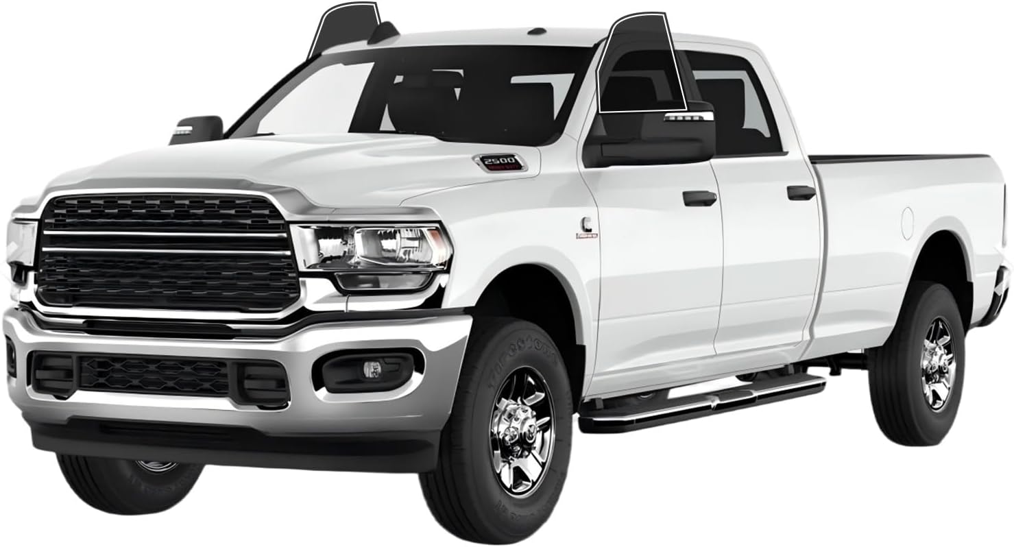 AUTOTEK Precut Window Tint Film for RAM 2500 3500 Crew 2019-2025 Front Row Window 20% VLT 2Ply Anti-Shatter, UV Block, Privacy Protection, Easy Install, No Trimming Needed,Heat & Glare Reduction