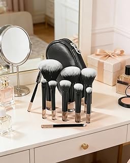 Juego de brochas de maquillaje profesional de...