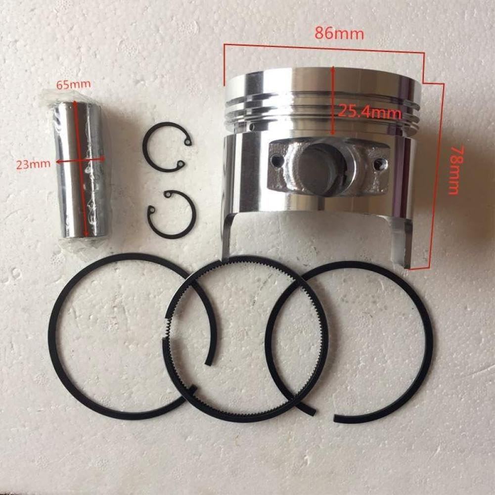 Piston And Rings Kit For 186FA 186 186F L100 9HP Air Cooled Diesel Engine 5~5KW Generator Compatible With