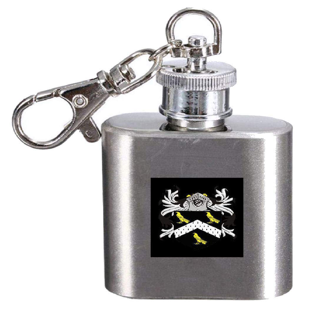 Jarvis Flasque avec blason familial 28,3 ml en acier inoxydable gravé