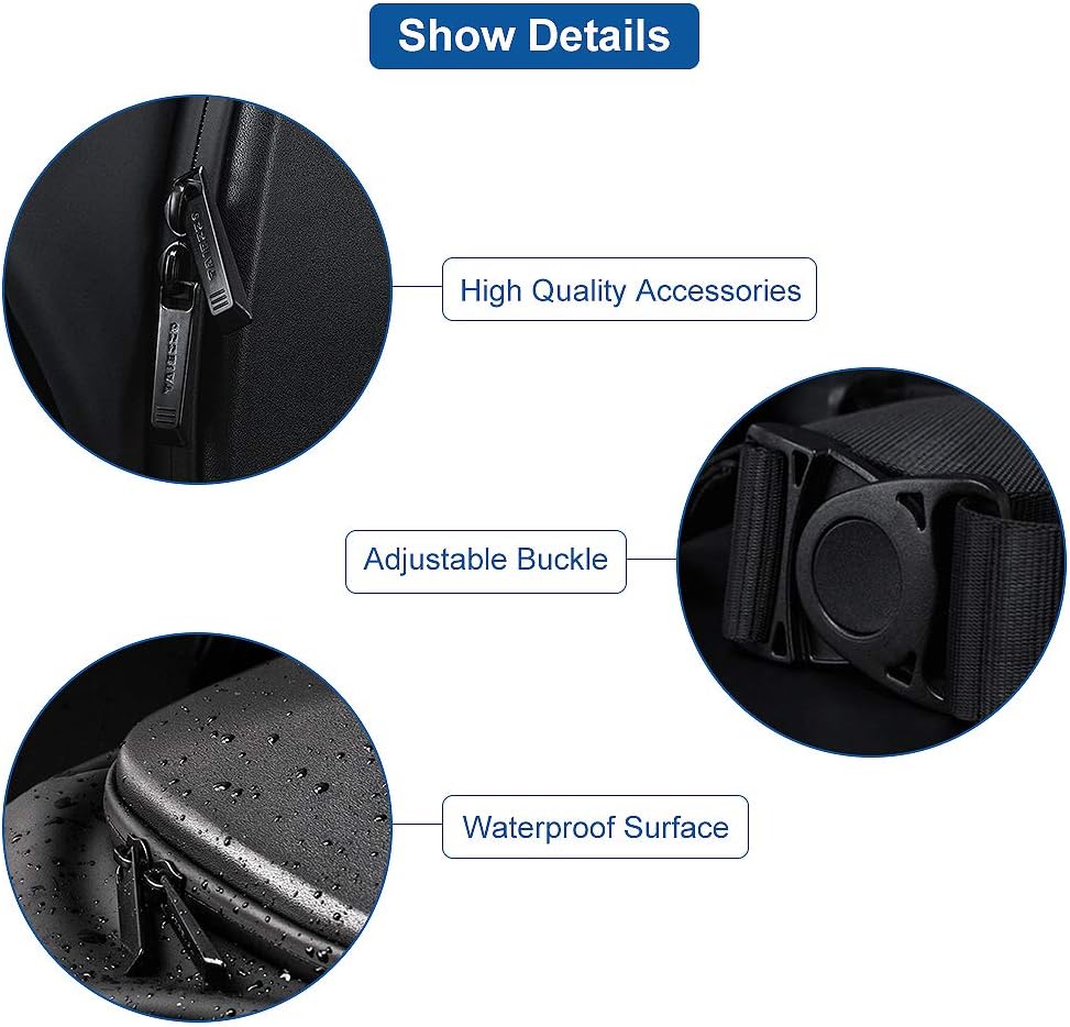 TAJEZZO Sling Backpack Waterproof Crossbody Shoulder Bag Causal Daypack Chest Bag (DJ-Black)