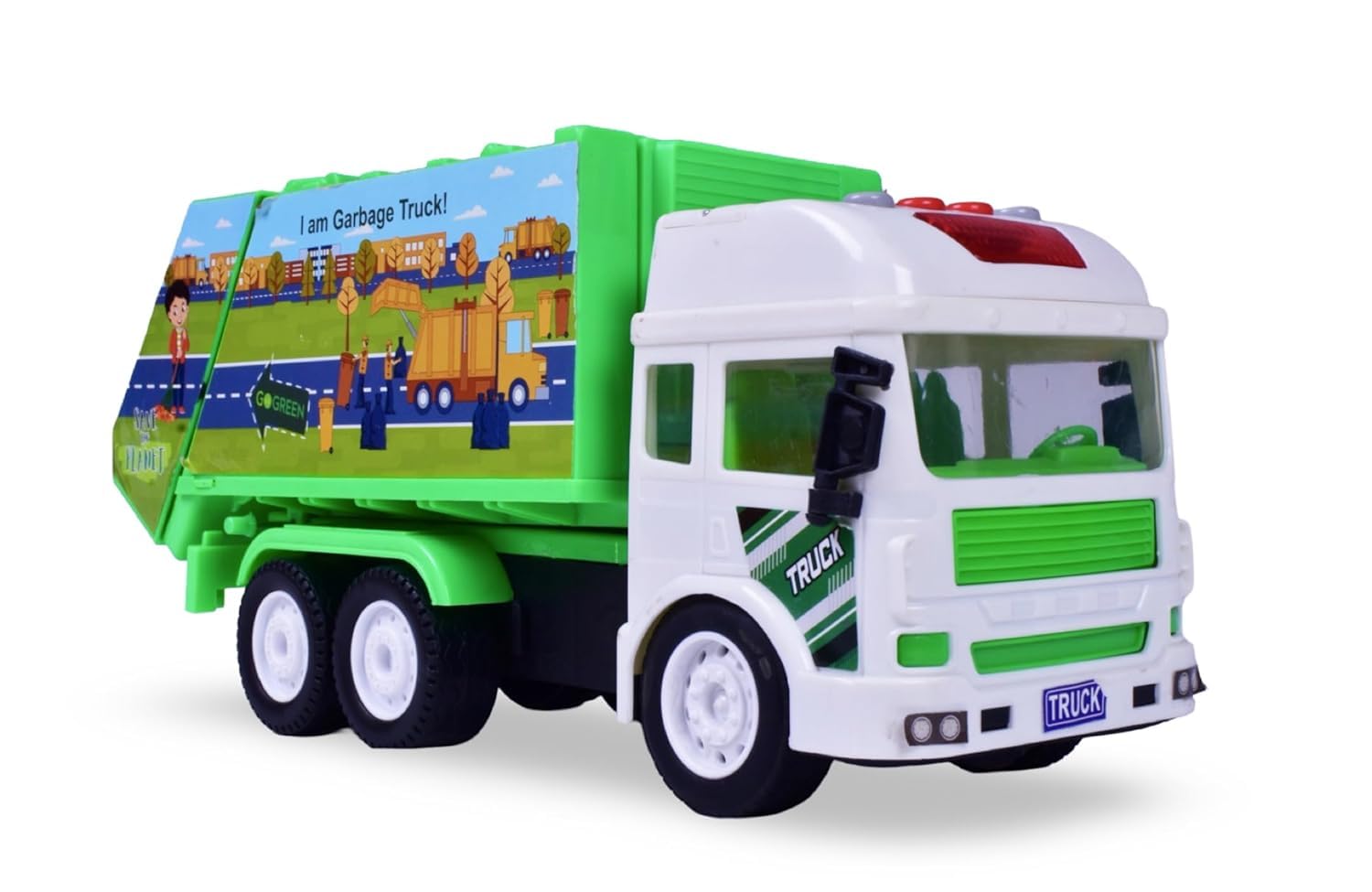 DEOXY 2Pieces Diecast Alloy Construction Crane and Dumper Transport Truck Toy Set with Frionction Powered Educational Building Toys for Toddlers, Boys & Girls (Pack of 2) (Garbage Truck) (B0DCZN2N18) Amazon Price History, Amazon Price Tracker