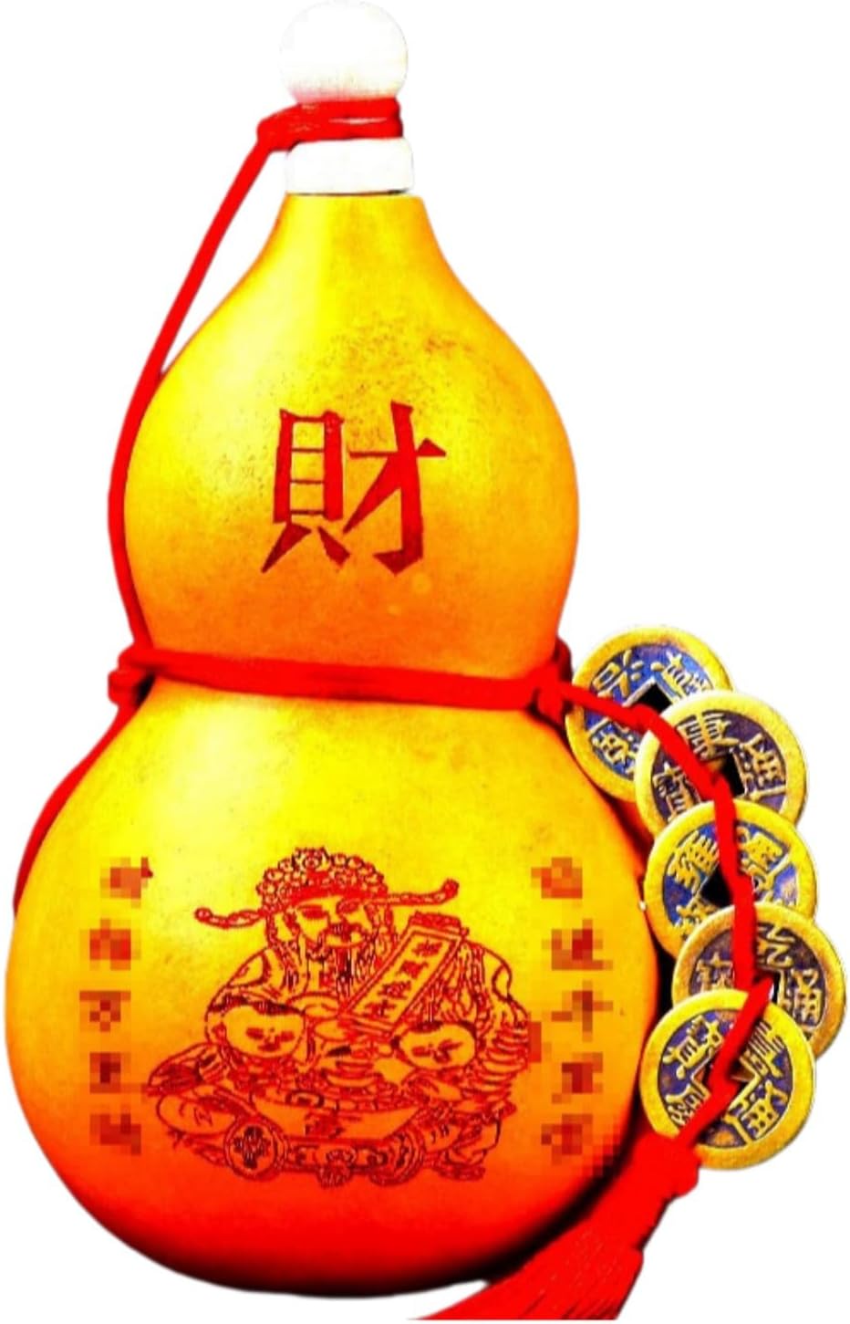 天然葫芦野生开口葫芦 Feng Shui Good Amulet 五帝钱八卦开盖厕所厨房卧室挂饰 fengshui Chinese Tassel Ornaments-1480