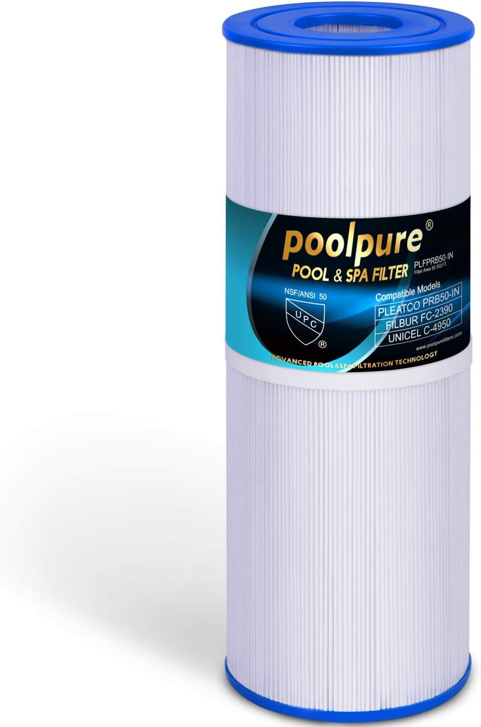 Cartuccia Filtro POOLPURE Antimicrobia PRB25-IN-M Per Spa E Piscina - Sostituisce Unicel C-4326RA - Foto 2