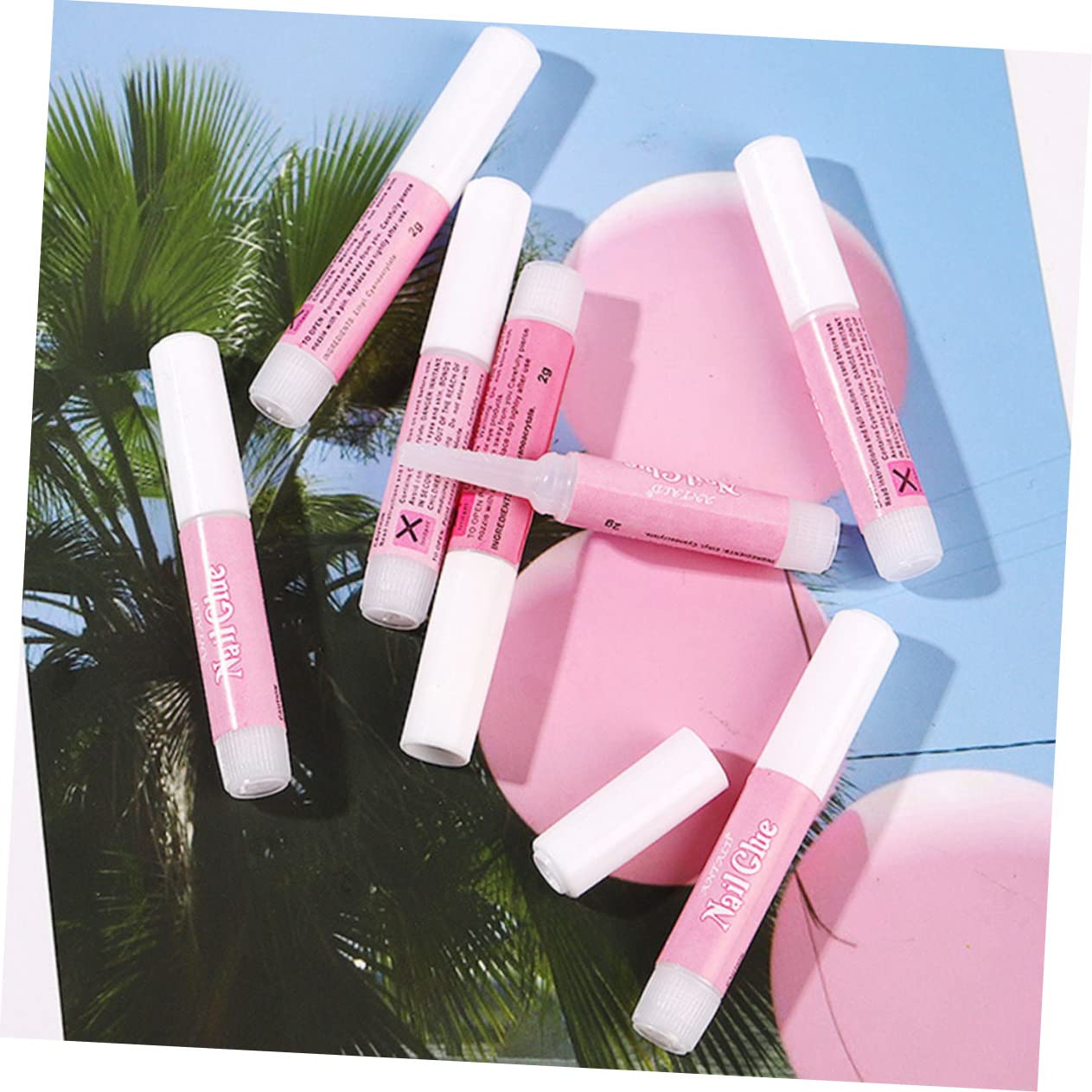 25Pcs Manicure Glue for Nail Art Adhesive for Press Nails Acrylics Rhinestones Fast Drying Reliable for Home Salon Use