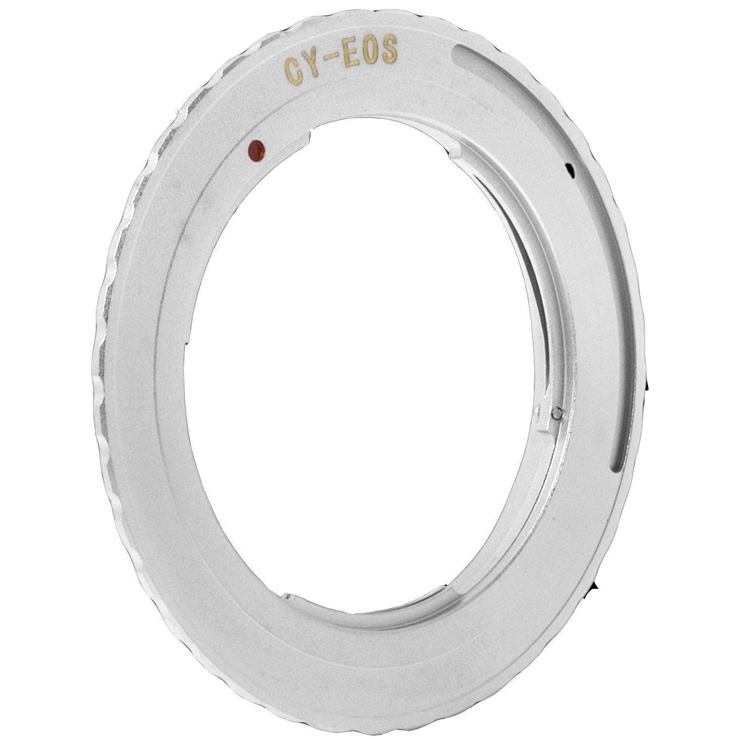 ANELLO ADATTATORE CY-EOS OBIETTIVI CONTAX E YASHICA COMPATIBILE CON CORPO CANON EOS CON CHIP CONFERMA FUOCO RING ADAPTER