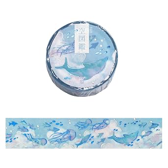 BGM BM-SDWG005 Masking Tape, Sky Picture Book, Kaihara