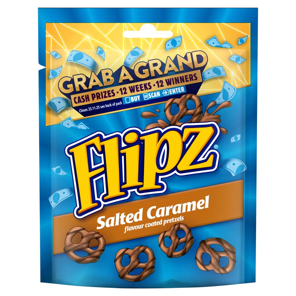 Flipz Salted Caramel Pretzels, 90 g