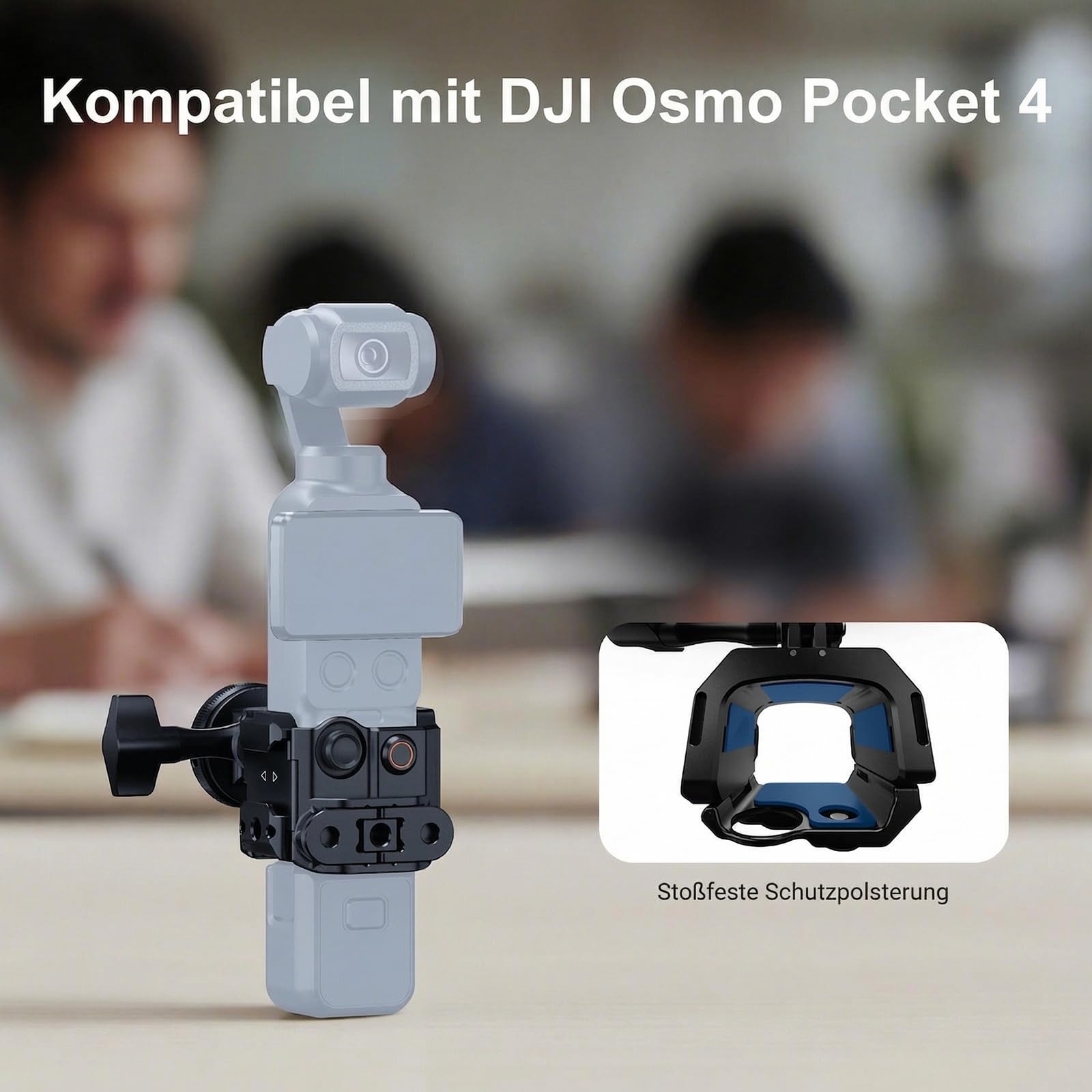 NEEWER Kamera Gimbal Käfig kompatibel mit Xtra Muse und DJI Osmo Pocket 4, schützendes Action Kamera Videostativ mit Blitzschuhadapter, Fotozubehör, Keine Montage erforderlich, AC069